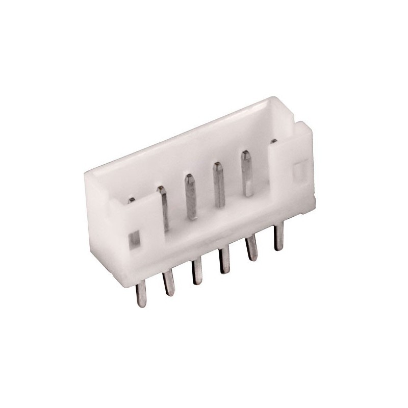 Conector JST 6 P. 2.54mm MACHO VERTICAL