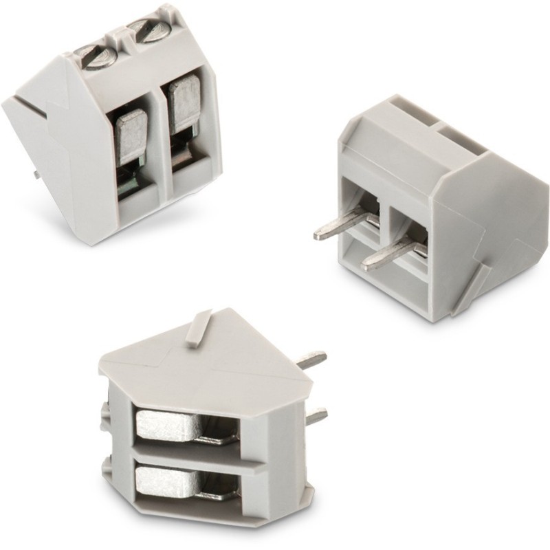 Bornera 2 posiciones 45 grados hembra 5mm WR-TBL (691201720002S)