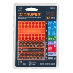 Juego de 33 puntas para desarmador TRUPER