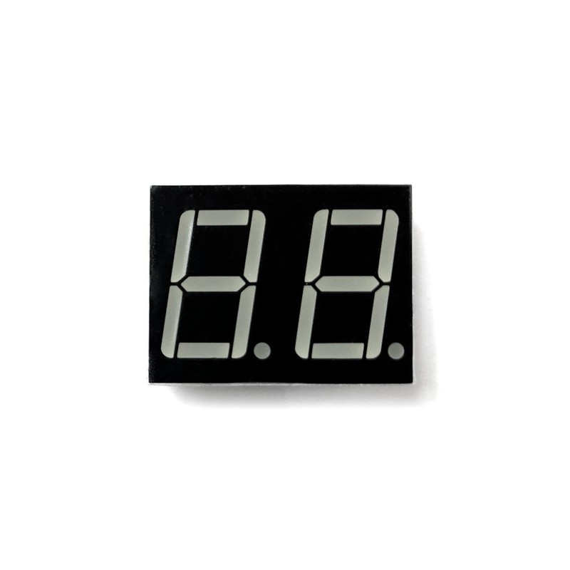 Display doble 7 segmentos cátodo común