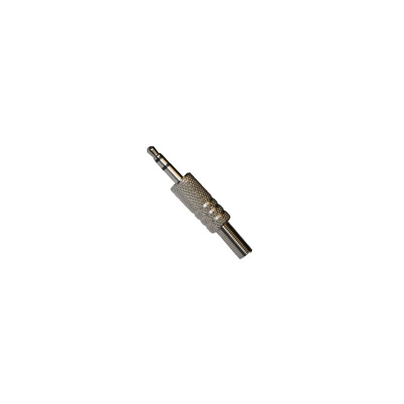 Plug de audio estéreo metalico 3.5mm