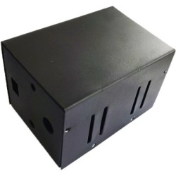 Caja de metal para proyecto color negro 140x92x92 mm