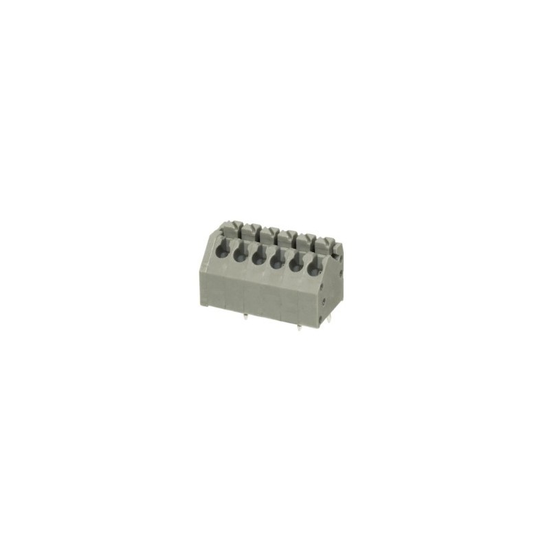 Terminal para PCB 6 posiciones con resorte 3.5mm