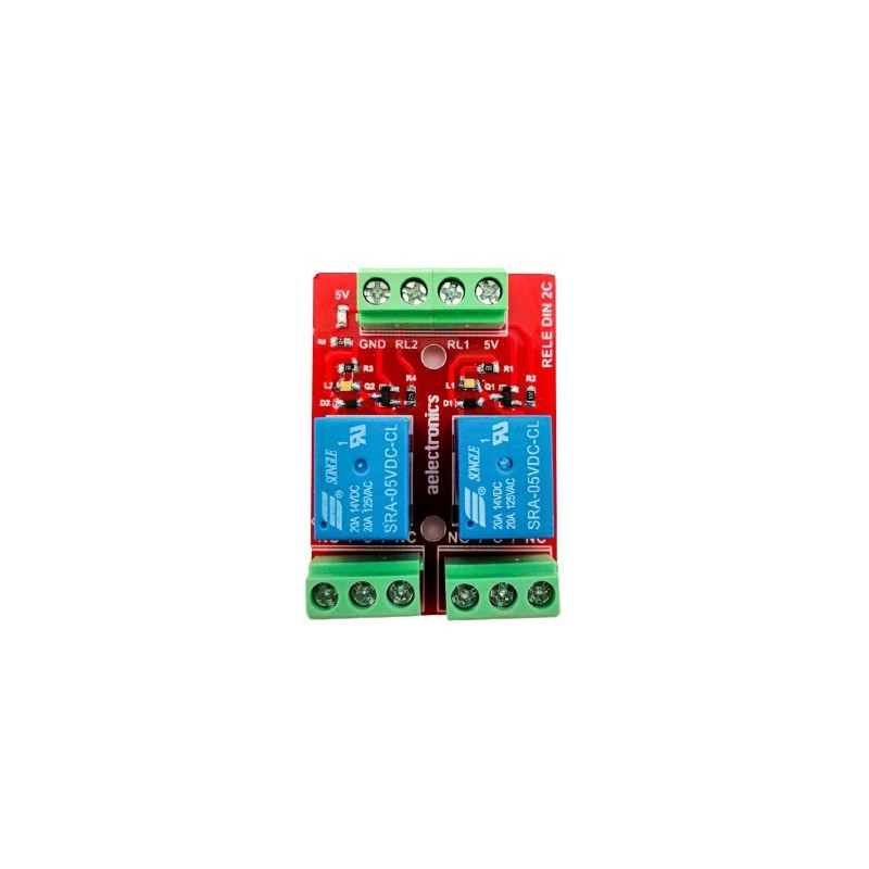 Modulo relevadores 2 canales 20A