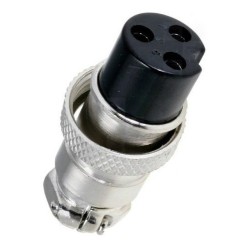 Conector circular hembra 7 posiciones 16mm
