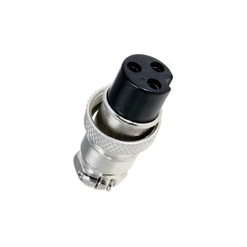Conector circular hembra 7 posiciones 16mm