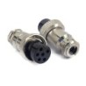 Conector circular hembra 7 posiciones 16mm