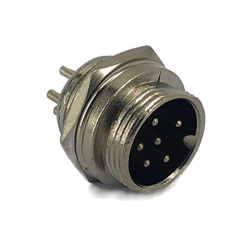 Conector circular hembra 7 posiciones 16mm