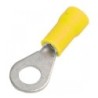 Terminal de ojillo aislada 4.7 mm color amarillo