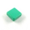Tapa para botón cuadrado color verde (12x3 mm)