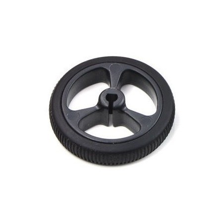 Llantas 32x7 mm color negro para eje D de 3 mm