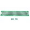 Placa Fenólica Perforada con Doble Cara 2x8cm