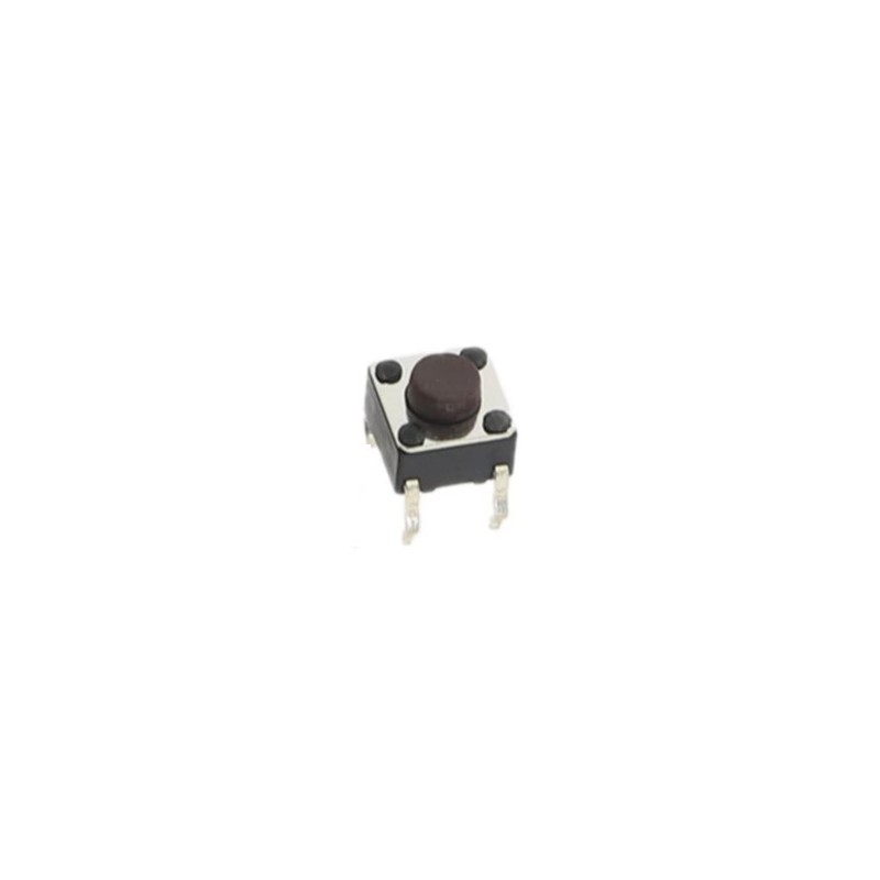 Push button Th 4 pines 6x6 mm Color Cafe