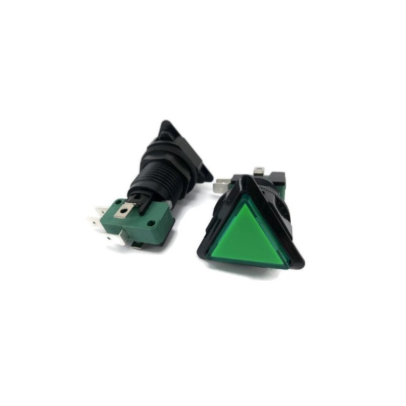 Switch Momentaneo Triangular SPDT Verde