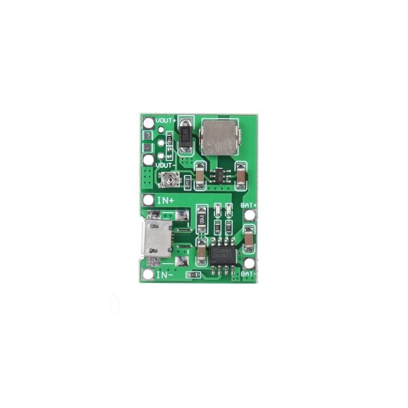 Módulo Cargador de Baterías Li-Ion / Li-Po con Boost Step Up