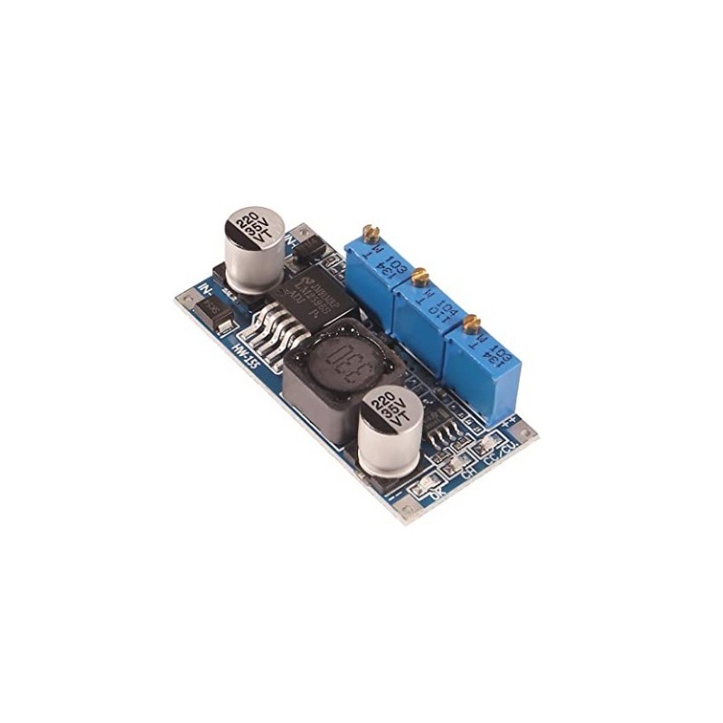 Módulo regulador de voltaje LM2596 DC-DC (3 trimpot)