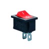 Rocker switch rojo SPST 20x15mm