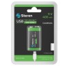 BATERÍA RECARGABLE USB LI-ION TIPO 9V (CUADRADA), DE 3600MWH
