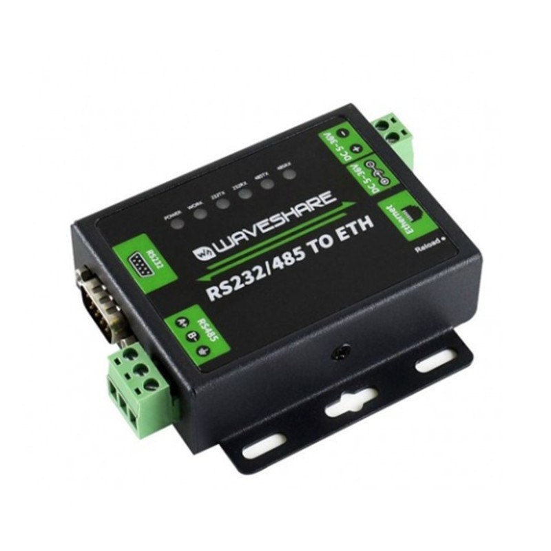 Convertidor industrial RS232/RS485 a Ethernet