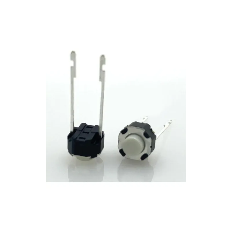 Push button Th 2 pines color blanco