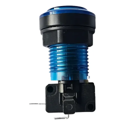Botón para maquinita luminoso color azul con microswitch