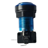 Botón para maquinita luminoso color azul con microswitch