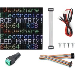 Panel de matriz LED RGB 64x64 píxeles con brillo ajustable