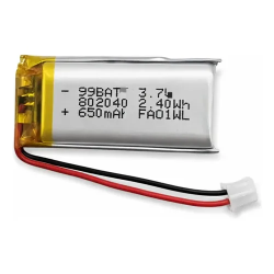 Bateria LiPo 3.7V 650mA