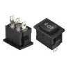 Switch rocker momentaneo 3 posiciones (ON)-OFF-(ON) 3 pines 15x21mm