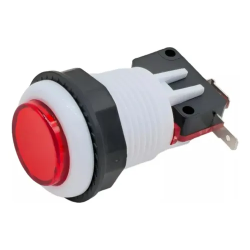 Botón para maquinita luminoso color rojo con microswitch