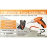 Destornillador 3.6V con 46 accesorios