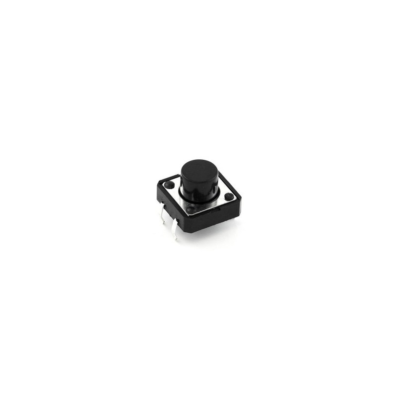 Push button 12mm 4 pines vástago largo
