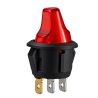 ROCKER SWITCH CON PALANCA ILUMINADA COLOR ROJO