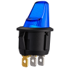 Rocker switch con palanca iluminada color azul