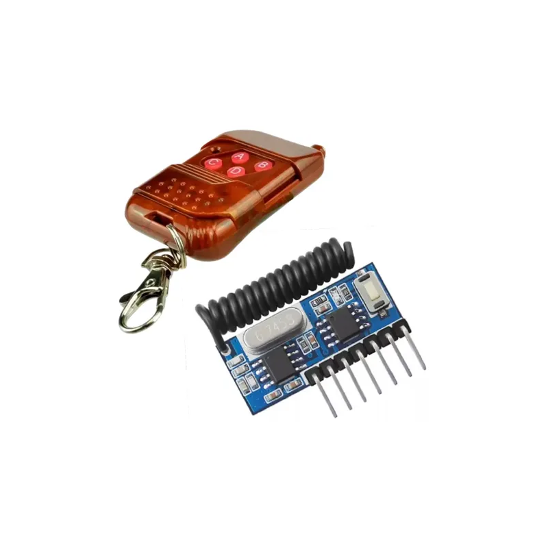 Módulo Receptor Inalámbrico RF 4 Canales 433MHz con Control