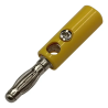 Plug banana amarillo 4 mm