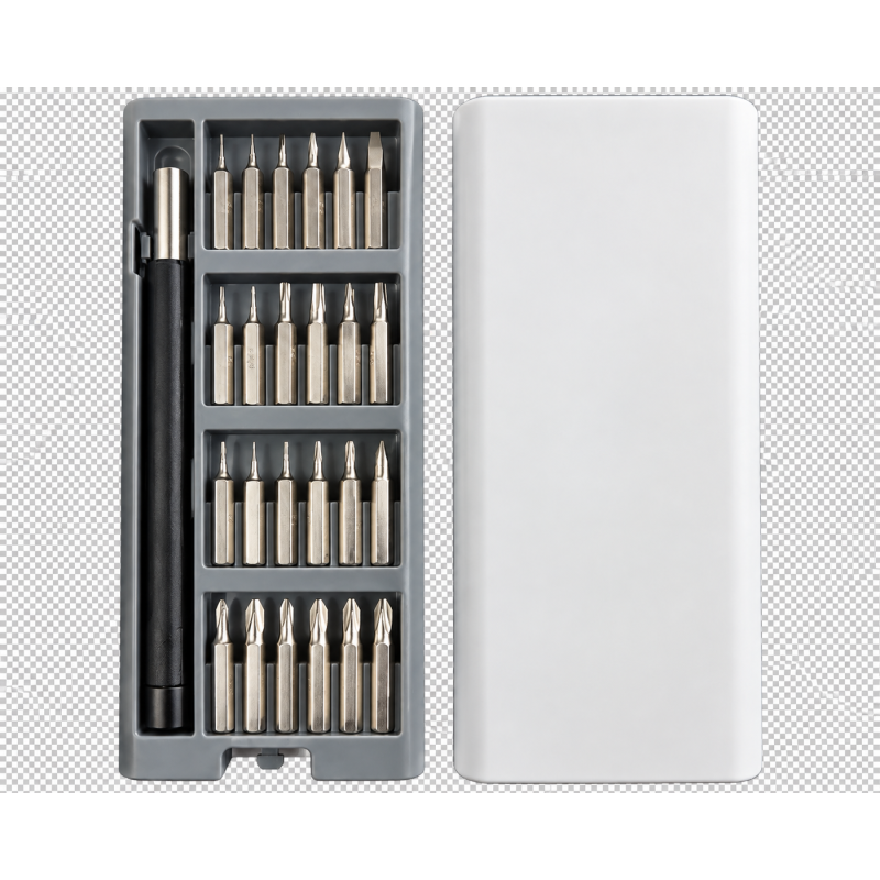 Kit de destornillador de precisión con 24 puntas intercambiables y estuche