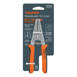 Pinza pela cable para calibres 30 a 20 AWG TRUPER