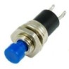 Pulsador momentáneo de panel 7mm (azul)