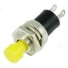 Pulsador momentáneo de panel 7mm (amarillo)