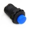 Botón con enclave redondo 12mm azul SPDT 3A 125VAC