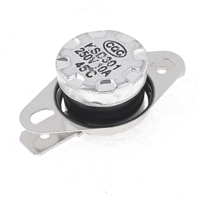 Termostato Bimetálico KSD301 250V 10A 45C.