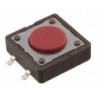 Push button momentáneo 12mm color rojo