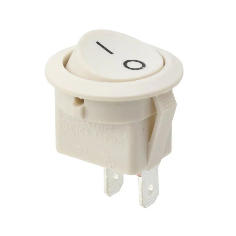 Rocker Switch redondo color blanco 20mm