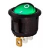 Rocker Switch color verde 20mm 12V 20A con LED