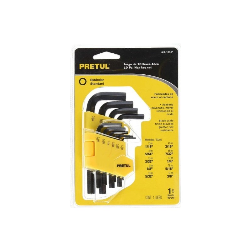 Juego de llaves Allen estándar