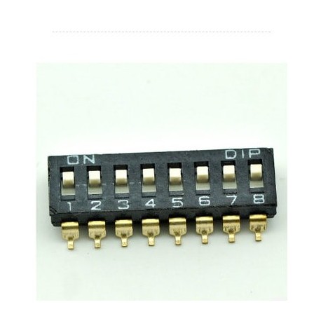 Dip Switch 8 posiciones Tipo CI SMD