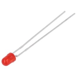 Led 3mm opaco rojo