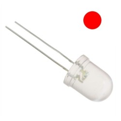 Led 10mm ultrabrillante rojo