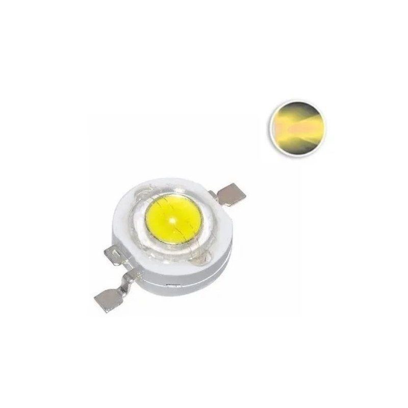 Led de potencia 1 W color blanco cálido